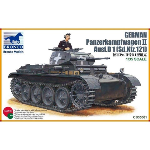 BRONCO Echelle 1/35 German Panzerkampfwagen II Ausf.D1 (Sd.Kfz.121) - La bourse des jouets