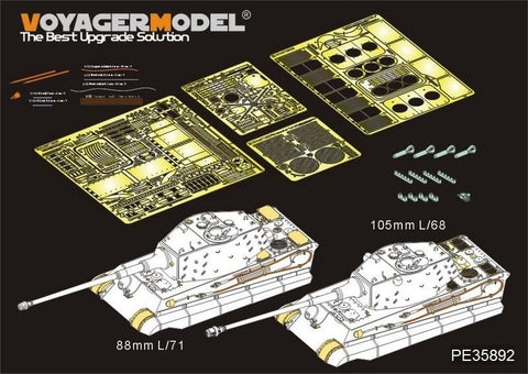 Détails 1/35 WWII panzer King Tiger version finale (For MENG TS-031) - La bourse des jouets