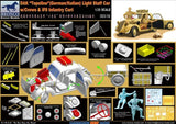 BRONCO echelle 1/35 Dak Topolino Light Staff Car w/Crew & IF8 Infantry Car - La bourse des jouets