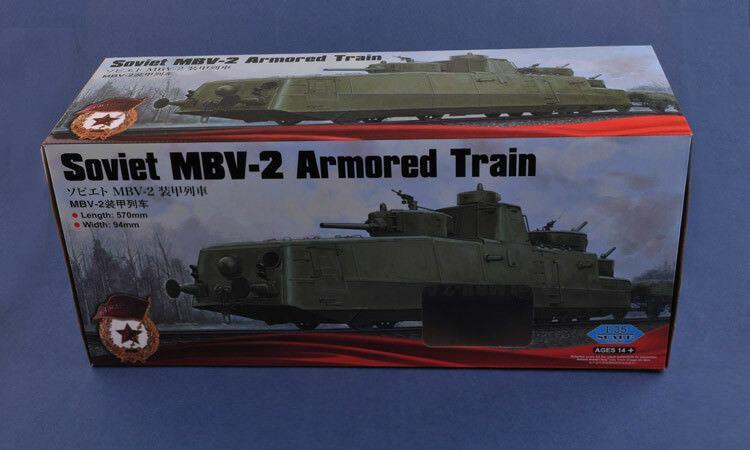 Hobbyboss 1/35 Soviet MBV-2 Train blindé (Late F-34 Gun) - La bourse des jouets