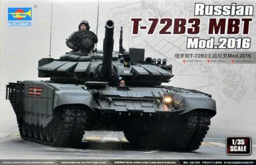 Trumpeter Echelle 1/35 Tank russe T-72B3 MBT Mod. 2016 Hot - La bourse des jouets