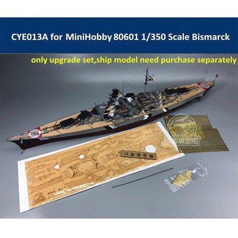 1/350 Bismarck Super Upgrade (pont en bois) - La bourse des jouets