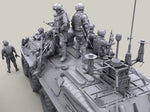 9 figurines infanterie russe moderne - La bourse des jouets