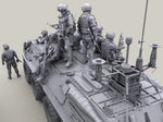 9 figurines infanterie russe moderne - La bourse des jouets