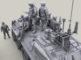 9 figurines infanterie russe moderne - La bourse des jouets