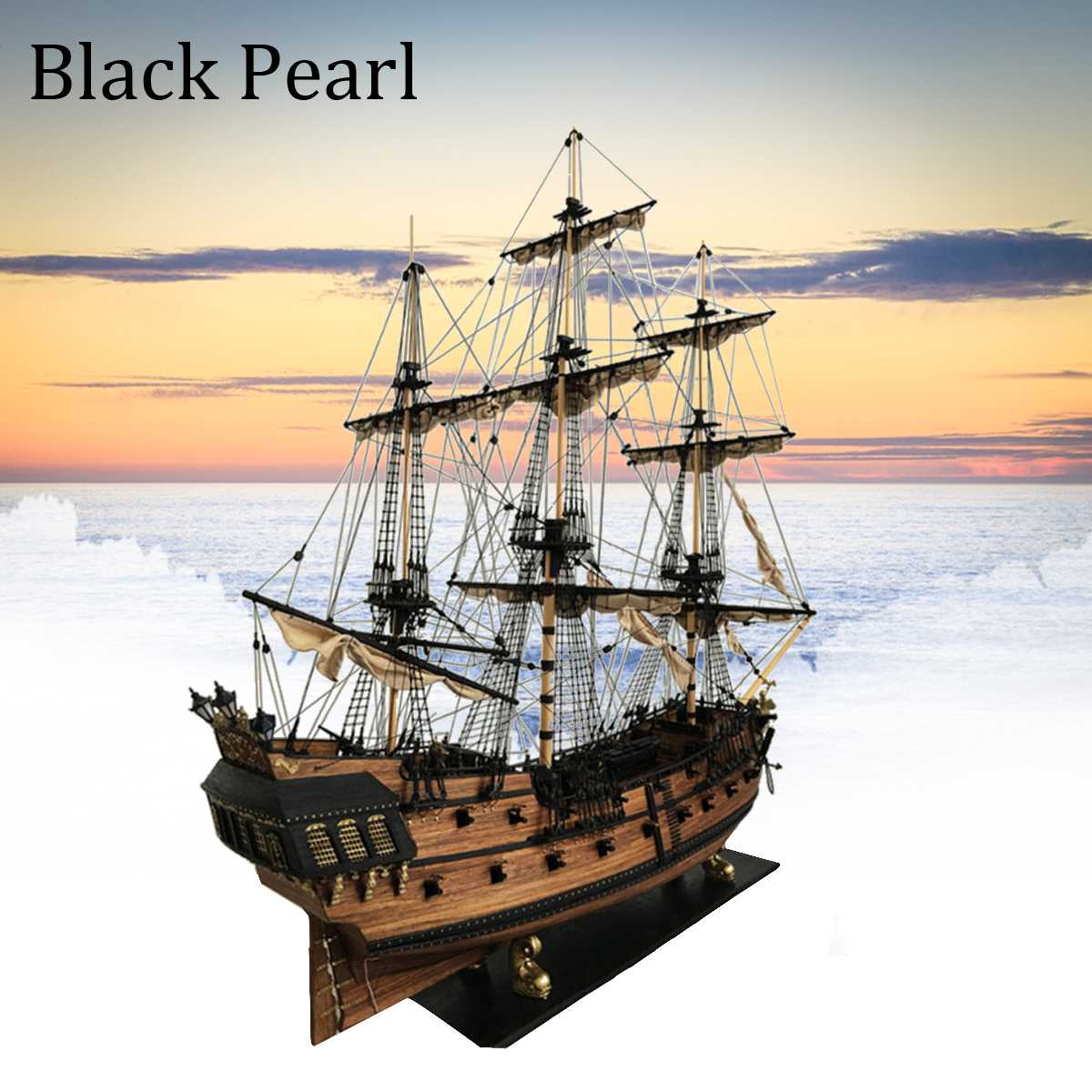 Bateau le black pearl en bois - La bourse des jouets