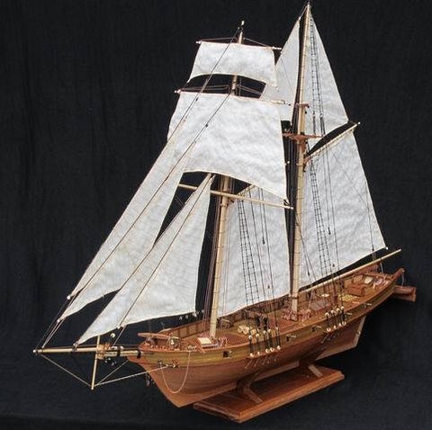 Bateau1/96 Harvey Battleship 1847 en bois - La bourse des jouets