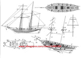 Bateau1/96 Harvey Battleship 1847 en bois - La bourse des jouets